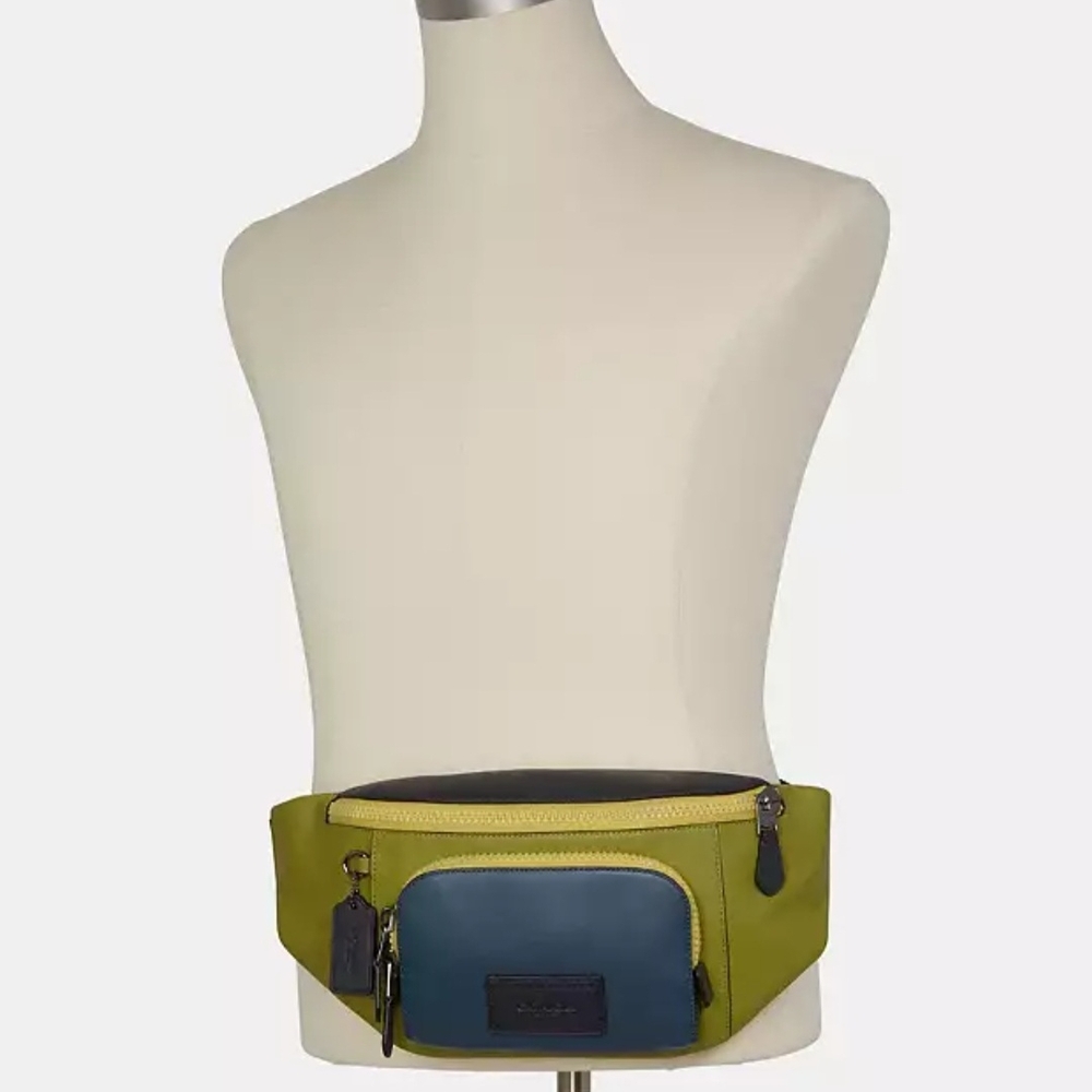 Coach Men's Two-Tone Belt Bag - Picture 2 of 13